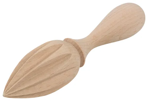 Zitronenpresse Entsafter Saftpresse für Zitrusfrüchte spitz L 15 cm Buchenholz