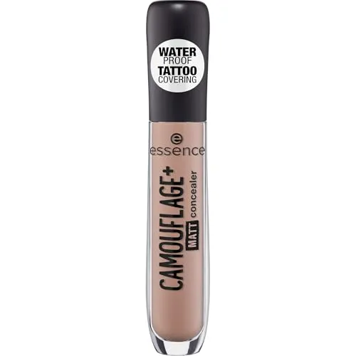 essence CAMOUFLAGE+ MATT concealer, Nr. 30, Nude, mattierend, matt, vegan, ölfrei, wasserfest, ohne Alkohol, 1er Pack (5ml)