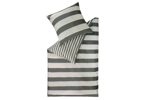 Esprit FUN Renforcé Bettwäsche 155x220 cm – Grau, 2-teilig in grau von Esprit