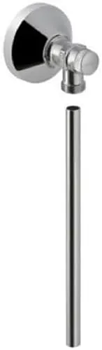 GEBERIT Eckventil 215.085.21.1 - Sanitärinstallation - Hochwertiges 1/2 Zoll Eckventil mit Rohr und Rosette in hochglanz-verchromt für langlebige Qualität und einfache Installation.