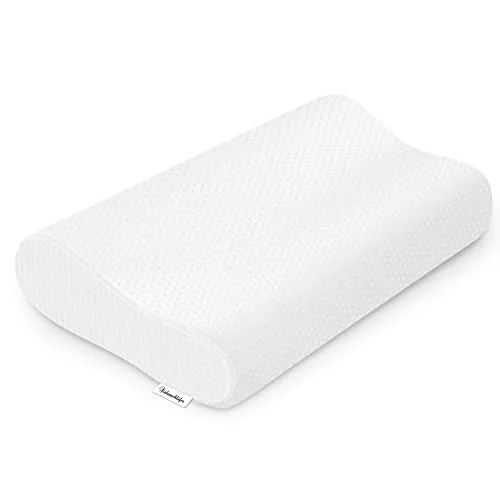 Siebenschläfer höhenverstellbares Nackenstützkissen - Komfortable Unterstützung für besseren Schlaf - Kissen, schadstoffgeprüft und waschbarer Bezug für Hygiene. Höhenanpassbar und anti-allergisch, ideal für Allergiker.