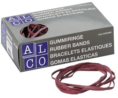 ALCO Gummibänder Gummiband Naturkautschuk 10x150mm rot 1000g