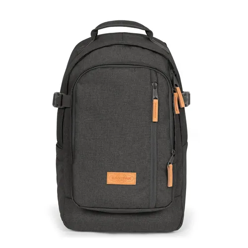Eastpak Rucksack SMALLKER CS Black Denim2 - Stylischer Rucksack mit gepolstertem Laptopfach für 15 Zoll und praktischem Flaschenhalter, ideal für Schule und Freizeit.