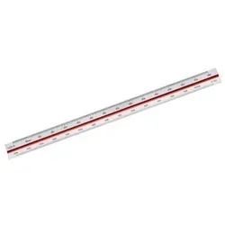 Dreikantmaßstab 313 30cm weiß