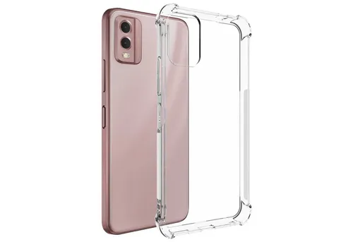 mtb more energy Smartphone-Hülle Clear Armor Case für Nokia C32 4G (6.5), Transparente TPU Schutzhülle Case Backcover mit Anti-Shock Verstärkung