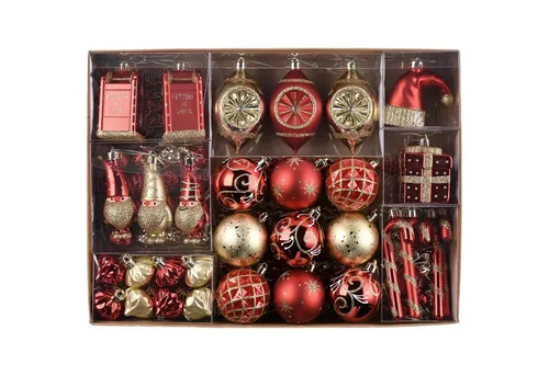 Weihnachtskugeln Christbaumschmuck Geschenkpaket Rot Gold 100 Stück - Schmücken Sie Ihren Baum stilvoll mit 100 hochwertigen Weihnachtskugeln in Rot und Gold. Ideal für eine festliche Atmosphäre, perfekt für Jugendliche und Erwachsene.