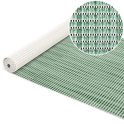 ANRO Badematte Weichschaummatte Bad- und Duschvorleger Antirutsch Badläufer Falscher Uni Grün 100x65cm