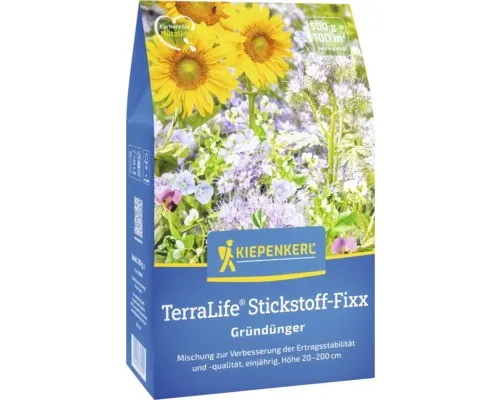 Kiepenkerl TerraLife® Stickstoff-Fixx 1081600 - Gründüngersaatgut zur Verbesserung der Ertragsstabilität - Gründünger, Bodenlockerung, Bodenverbesserer