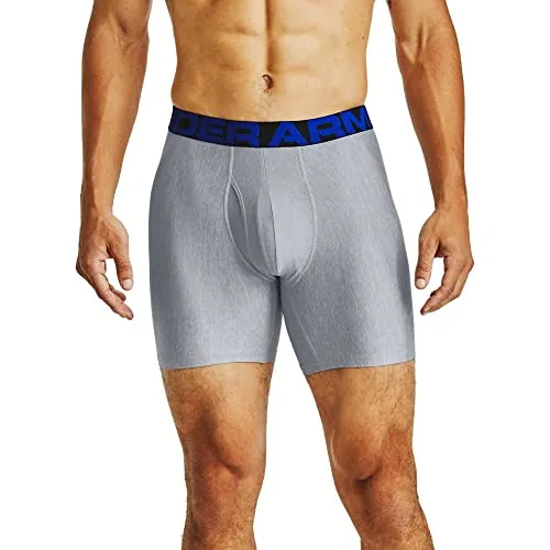Under Armour Herren Tech 6in 2 Pack Boxershorts - Boxershorts für Herren im 2er-Pack, schnelltrocknend und atmungsaktiv für optimalen Komfort beim Sport und Alltag.