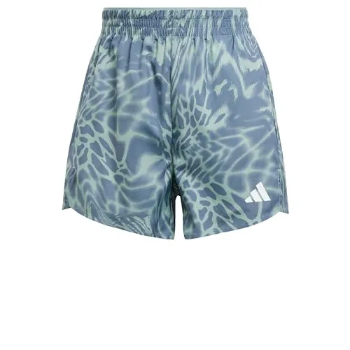 adidas Damen WE MIN AOP SH Shorts, SILGRN, M