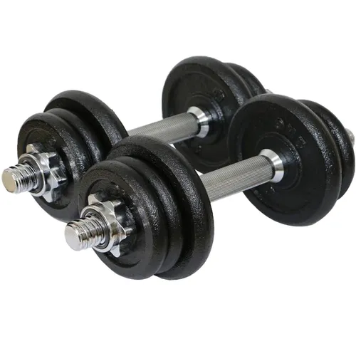 Sporttrend 24® Verstellbares Kurzhantel Set 20kg - Kurzhanteln für Fitness und Training, verstellbares Gewicht bis 20kg, ideal für individuelles Workout und effektives Muskeltraining.