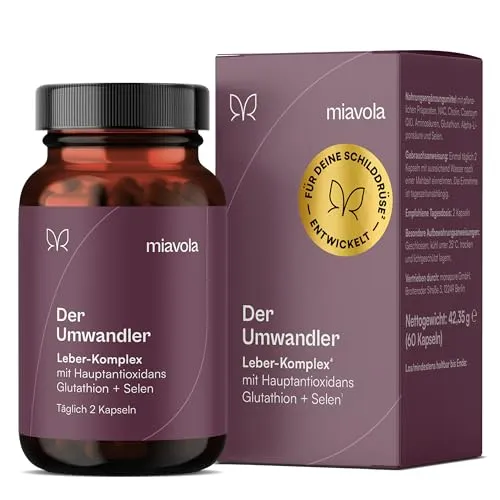 miavola® Umwandler Schilddrüse & Leber Komplex – 60 vegane Kapseln