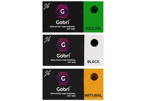 Gabri Professional Enthaarungswachs Gabri Professional - 3 x Hair Removal Hot Wax Collection-Set je 500 g, Spar-Set, 3 St.