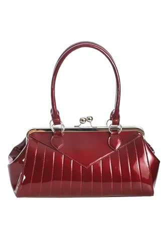 Banned Retro Handtasche Maggie May Burgunder