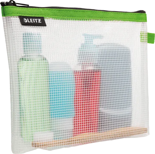 LEITZ 40140054 - Traveller Zip-Kosmetikbeutel WOW grün