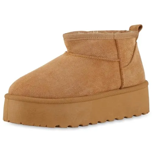 VAN HILL Damen Warm Gefütterte Winter Boots - Wanderschuhe mit bequemer Profil-Sohle, ideal für kalte Wintertage und Outdoor-Aktivitäten, warm gefüttert für optimalen Komfort.