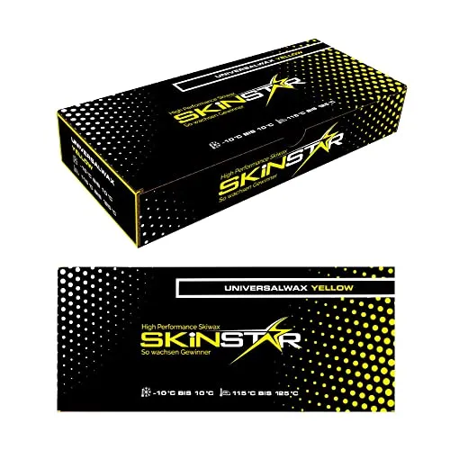 SkinStar Universal Wachs Yellow Edition Ski und Langlauf Wachs Ski Wax 250g