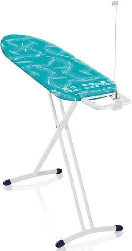 Leifheit Bügelbrett AirBoard M Solid 72563 - Bügelbrett mit 120 x 38 cm, höhenverstellbar von 76 cm bis 100 cm. Der Spezialbezug mit Thermo-Reflect-Technologie sorgt für effizientes Bügeln mit Dampfbügeleisen.