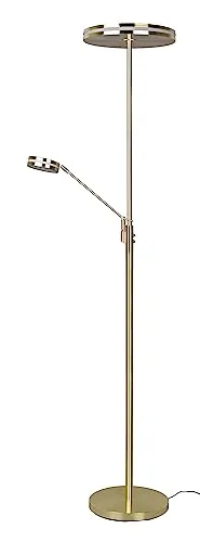Trio Leuchten LED Stehleuchte Franklin 426510208, Metall Messing matt, inkl. 35 Watt LED, Farbwechsel, Dimmer