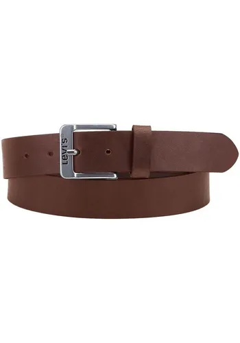 Levi's Herren FREE Gürtel, Braun (Medium Brown 28), 110 - Herren-Gürtel aus strapazierfähigem Echtleder mit Levi's-Logo Schnalle, ideal für jeden Anlass und langlebig im Einsatz.