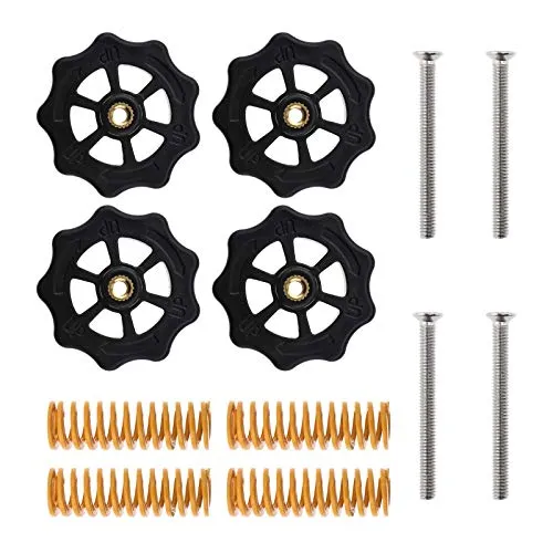 EMSea M4-Federnivellierungs-Set für 3D-Drucker, Hotbed Kompatibilität mit Creality CR 10 Ender 3, 12 Stück