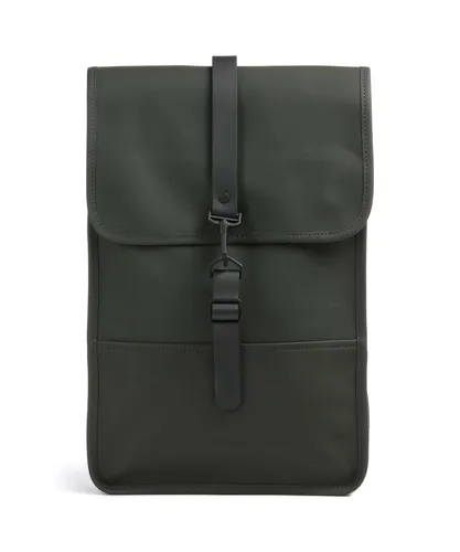 Rains Backpack Mini 03 Green - Wasserdichter Rucksack - Tagesrucksäcke mit gepolstertem Laptop-Fach für 13