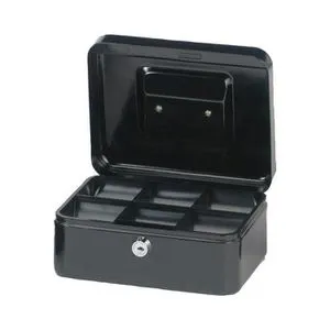 Maul Geldkassette 2, 5610290, mit Zylinderschloss, 20 x 9 x 17 cm, schwarz