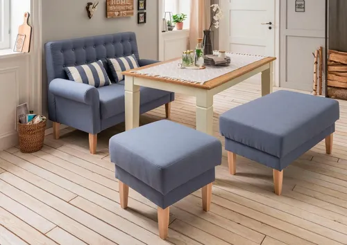 Home affaire Küchensofa Scalea, inkl. 2 Zierkissen in blau von Home Affaire