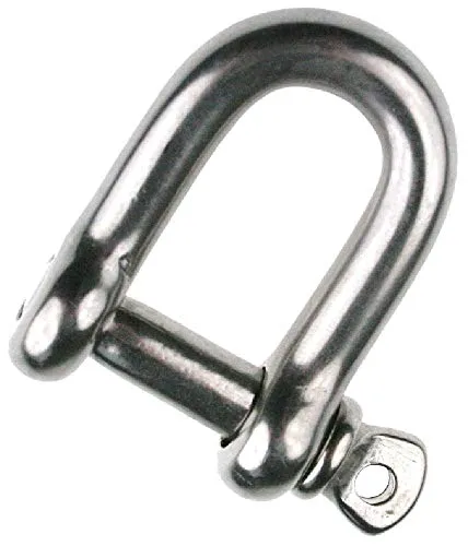 ARBO-INOX - Schäkel - Kurze Form - Rundschäkel - D Schäkel - Edelstahl A4 (4mm)