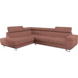 Mirjan24 Ecksofa Rosa, L-Form in pink von Mirjan24
