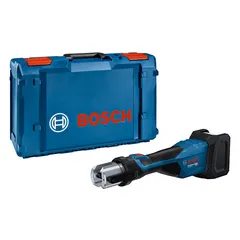Bosch Akku-Presswerkzeug GPT 18V-32 - Akkuschrauber mit 32 kN Presskraft, ideal für müheloses Arbeiten mit Rohren bis 110 mm. 360° drehbarer Kopf und schnelles Pressen in unter 5 Sekunden für maximale Effizienz.