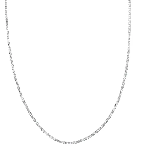 Kuzzoi Herren Halskette 925 Sterling Silber - Ketten für Herren: Robuste Stäbchenpanzerkette aus hochwertigem 925er Sterlingsilber, modisch und vielseitig kombinierbar mit anderem Schmuck.