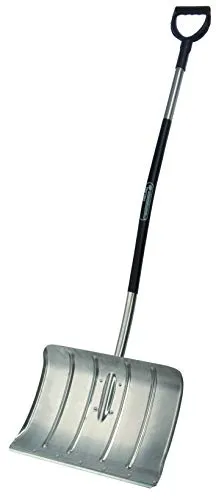 Freund Victoria Ergonomic Schneeschieber 50cm - Schneeschaufel mit ergonomischem Aluminiumstiel, ideal zum mühelosen Schneeräumen. Blatt rippenverstärkt mit aufgebogenem Seitenrand für optimale Stabilität.