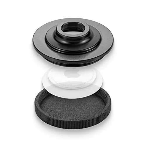 Granite Stash Airtag Fahrradhalterung - für Stash & Stash RT mit 42mm Unterkappe - Fahrrad-AirTag-Halterung versteckt unter der Gabelkrone - AirTag Diebstahlschutz für Mountainbike