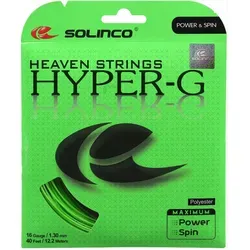 Solinco Tennissaite Hyper G 1.20mm - Hochleistungs-Co-Polyester - Tennissaiten für hohe Haltbarkeit und Power, entwickelt für Top-50 ATP Spieler, bietet exzellente Kontrolle und Drallannahme bei allen Schlägen.