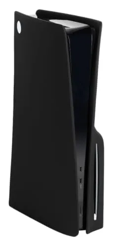 Konix Schutzabdeckung für PS5 Slim-Konsole - Silikon - Stoßfest - Kratzfest - Schwarz