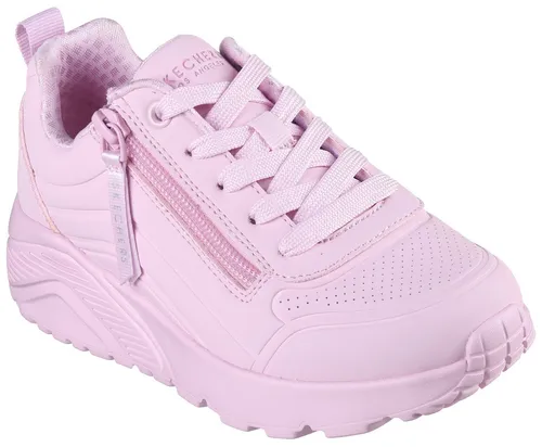 Skechers Kinder Sneaker UNO LITE EASY ZIP rosa, Größe 29 - Sneaker mit Air Cooled Memory Foam Einlegesohle für ganztägigen Komfort, seitlichem Reißverschluss für einfaches An- und Ausziehen und maschinenwaschbar – ideal für aktive Kinder.