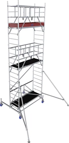 Krause Faltgerüst MONTO ProTec XS Aluminium 6,80 m - Aluminium Faltgerüst bis 6,80 m, leicht und stabil, ideal für professionelle Anwendungen im Innen- und Außenbereich.