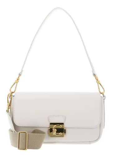 Coccinelle C-Me Lock Handtasche aus genarbtem Leder - Elegante Handtasche aus hochwertigem genarbtem Leder, ideal für den Alltag. Mit modernem, markantem Verschluss und robustem, pflegeleichtem Material – für stilvolle Akzente in jedem Look. Maße: 24x12x5 cm.