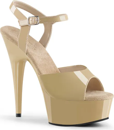 DELIGHT-609 Damen Sandale von Pleaser, Beige , EU 36, US 6