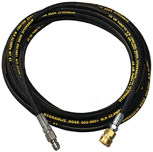 Hochdruckschlauch 10 Meter max. 320 bar für 13 PS Hochdruckreiniger - Robuster Hochdruckschlauch für Hochdruckreiniger mit 320 bar Druckbeständigkeit. Langlebig und flexibel, ideal für den professionellen Einsatz in der Reinigung.