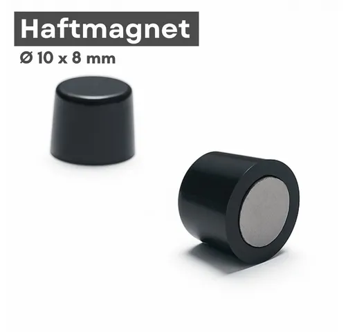 Produktbild MaajeeKuto Magnet Neodym Haftmagnet 10x8 mm Schwarz Pinnwand Magnet Stark Büro (50-St)
