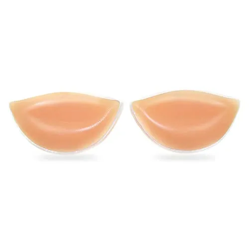 Ellxen 1 Paar Silikon BH Einlagen,BH Einlagen Bra Pads Brust Badeanzug Pads Hautfarbe Silikon Einlagen für BH´s,Badeanzüge oder Bikinis unsichtbar,weich und flexibel