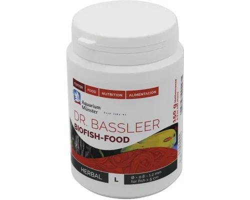 Aquariumfischfutter Aquarium Münster Dr. Bassleer fish Food Herbal L 150 g