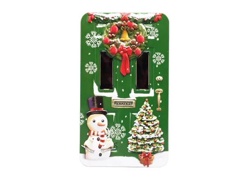 Weihnachtsdose Keksdose Geschenkdose Gebäckdose Dose Große Türdose grün