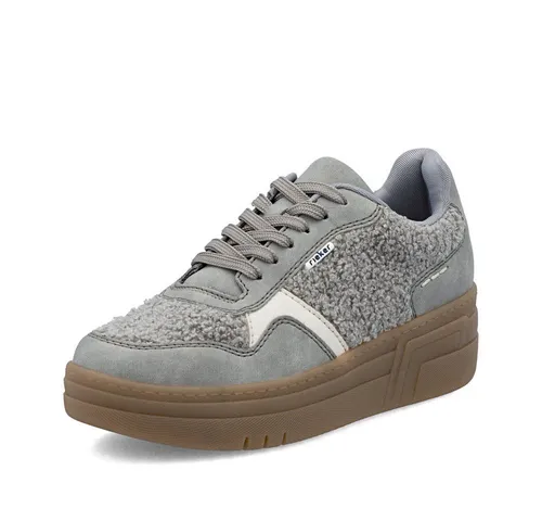Rieker Damen Low-Top Sneaker M7600 - Laufschuhe mit herausnehmbarer Innensohle für individuellen Komfort, ideal für aktive Frauen, die Stil und Bequemlichkeit schätzen.