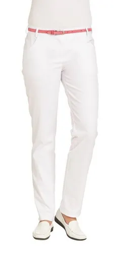Leiber Damen Hose weiß 08/7230/01 - Hochwertige Damenhose aus Deutschland, ideal für den professionellen Einsatz im Gesundheitswesen.