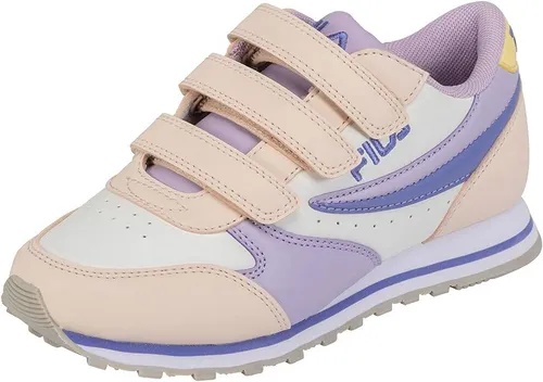 Fila Orbit Velcro Low Kinder Sportschuhe 34 - Wanderschuhe für Kinder mit umweltfreundlichem Leder-Obermaterial, ultraleichtem Design und rutschfester Laufsohle – perfekt für Komfort und Sicherheit beim Spielen und Entdecken!