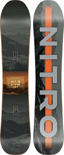 Nitro Snowboards Herren Magnum BRD´25, Allmountainboard, Directional, Cam-Out Camber, All-Terrain, Freeride, Wide, für große Füße