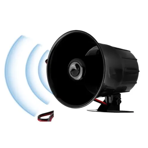 Sonew 110dB Alarm Sirene Horn, Wired Warnung Alarm Lautsprecher Warnung Sicherheitssystem Lautsprecher für Home Security